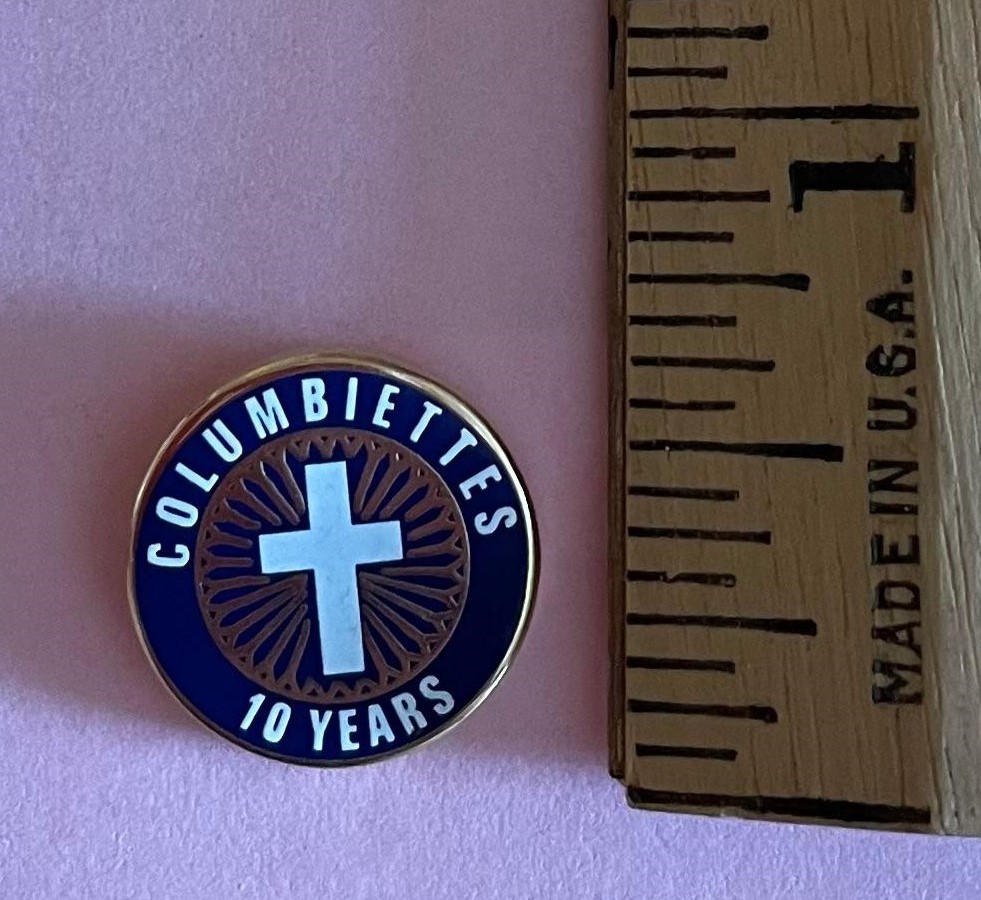 Columbiette Anniversary Pin - 10 Years small