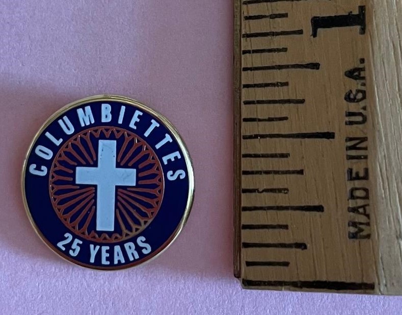 Columbiette Anniversary Pin - 25 Years