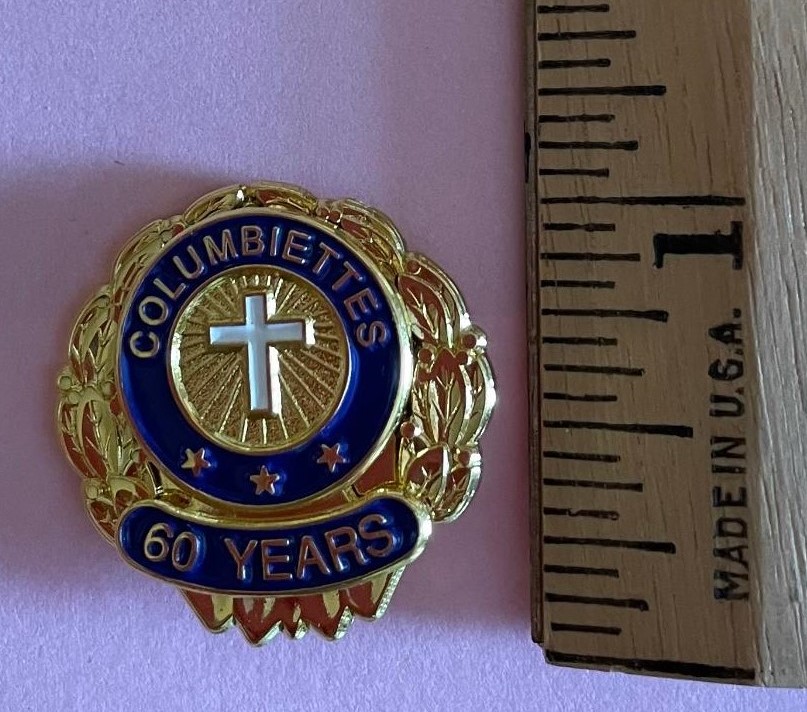 Columbiette Anniversary Pin - 60 YEARS