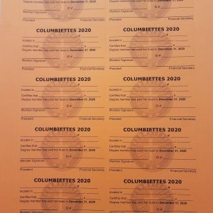 Travel Cards (10 cards per sheet)