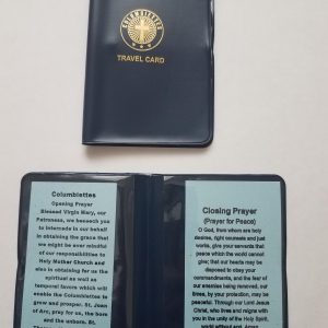 Travel Card Folder with Prayer Card
