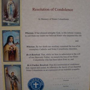 CERTIFICATE - Condolence