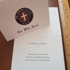 Cards Get Well Cards with Columbiette Logo-NEW