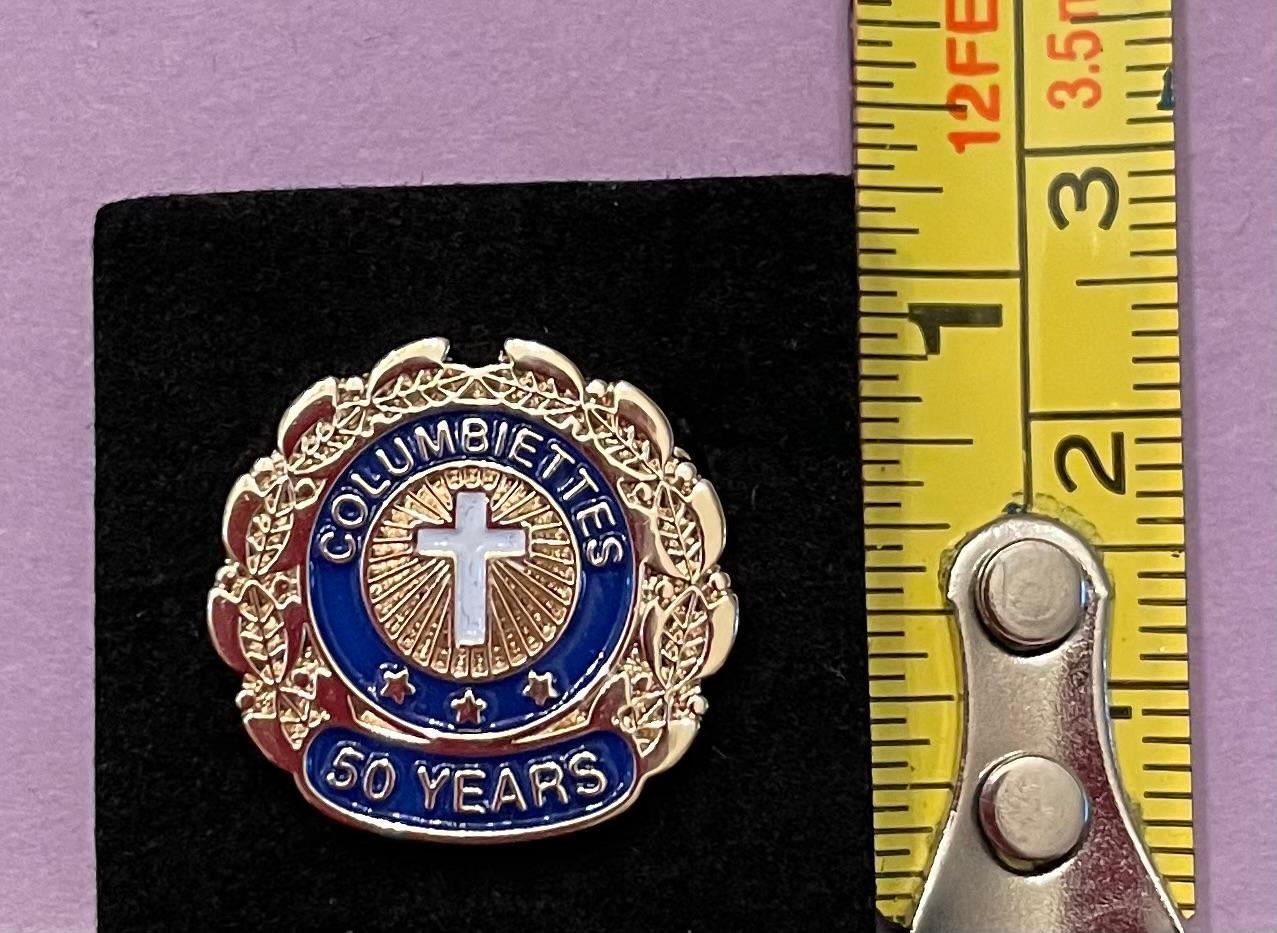 Columbiette 50 Year Pin (small)