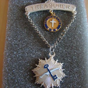 Officers Jewel - Treasurer with ribbon